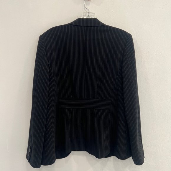 MaxMara Pin Strip Suit - Large/Black - Picture 4 of 8